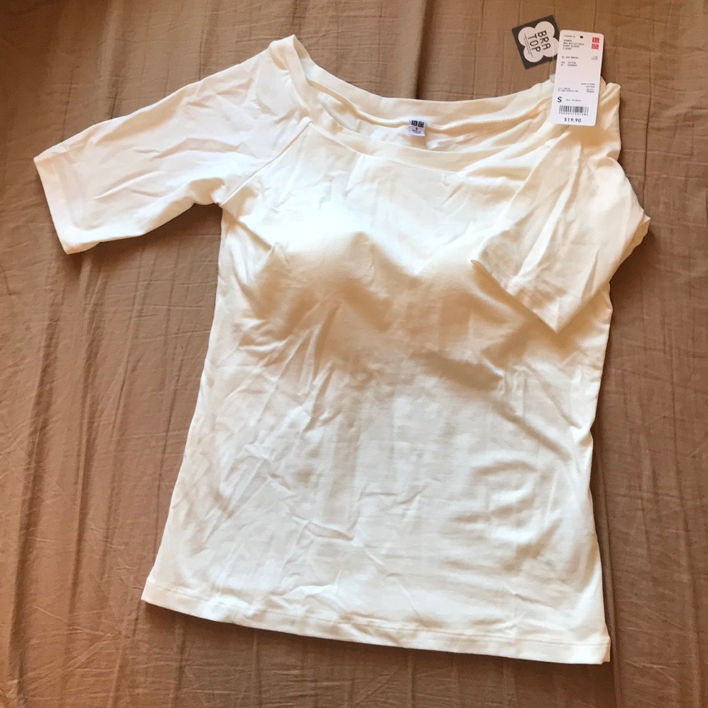 🆕 Uniqlo Bra Top Off White
